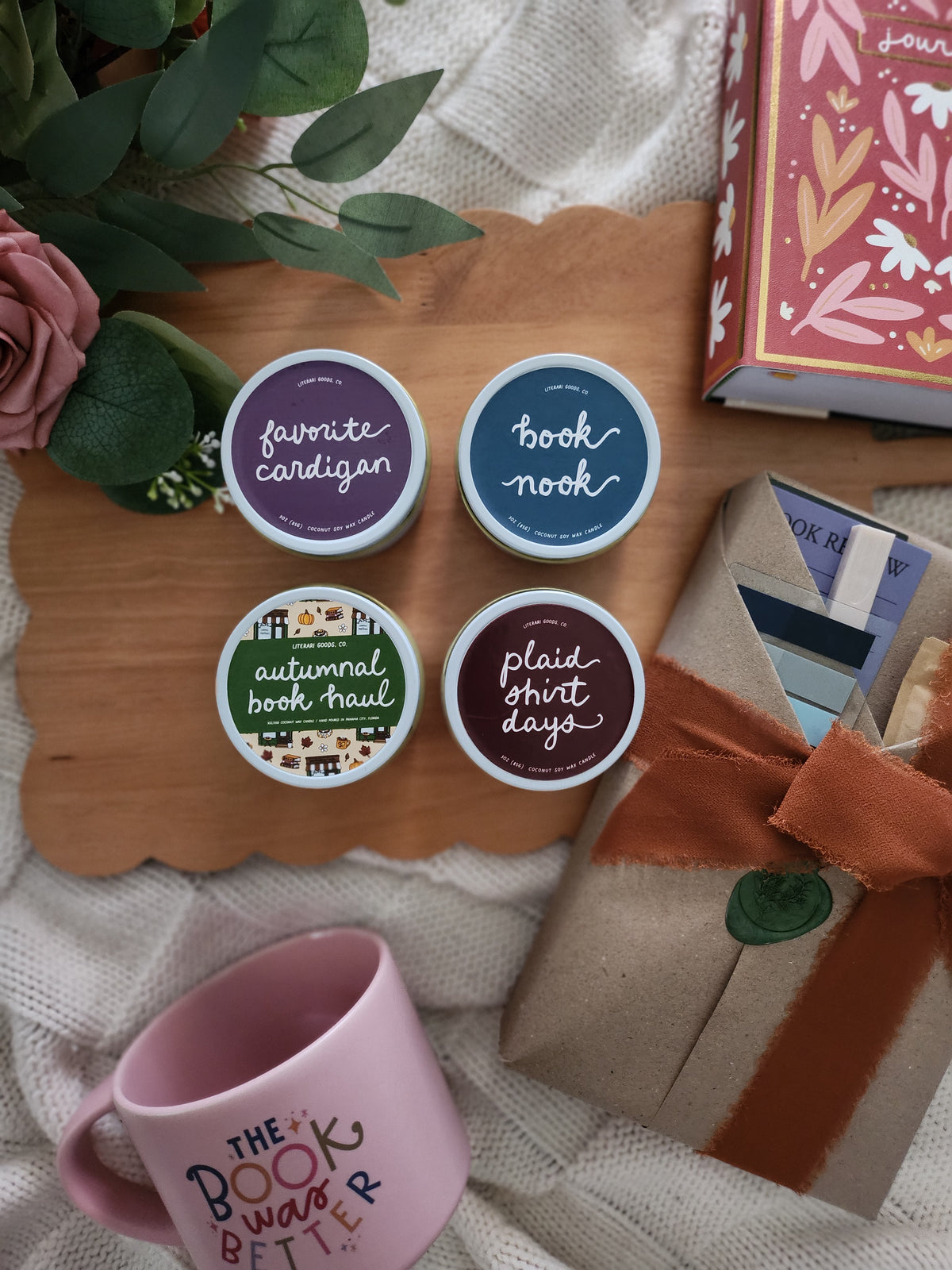 Autumnal Book Haul | Coconut Wax Candle | 3oz
