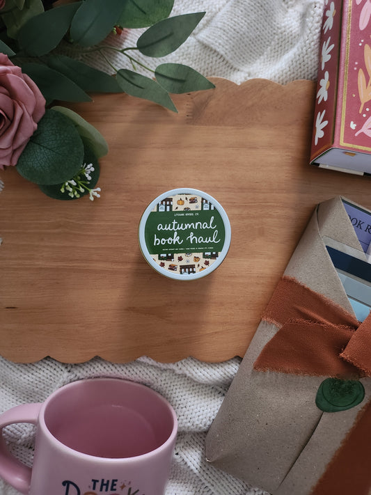 Autumnal Book Haul | Coconut Wax Candle | 3oz
